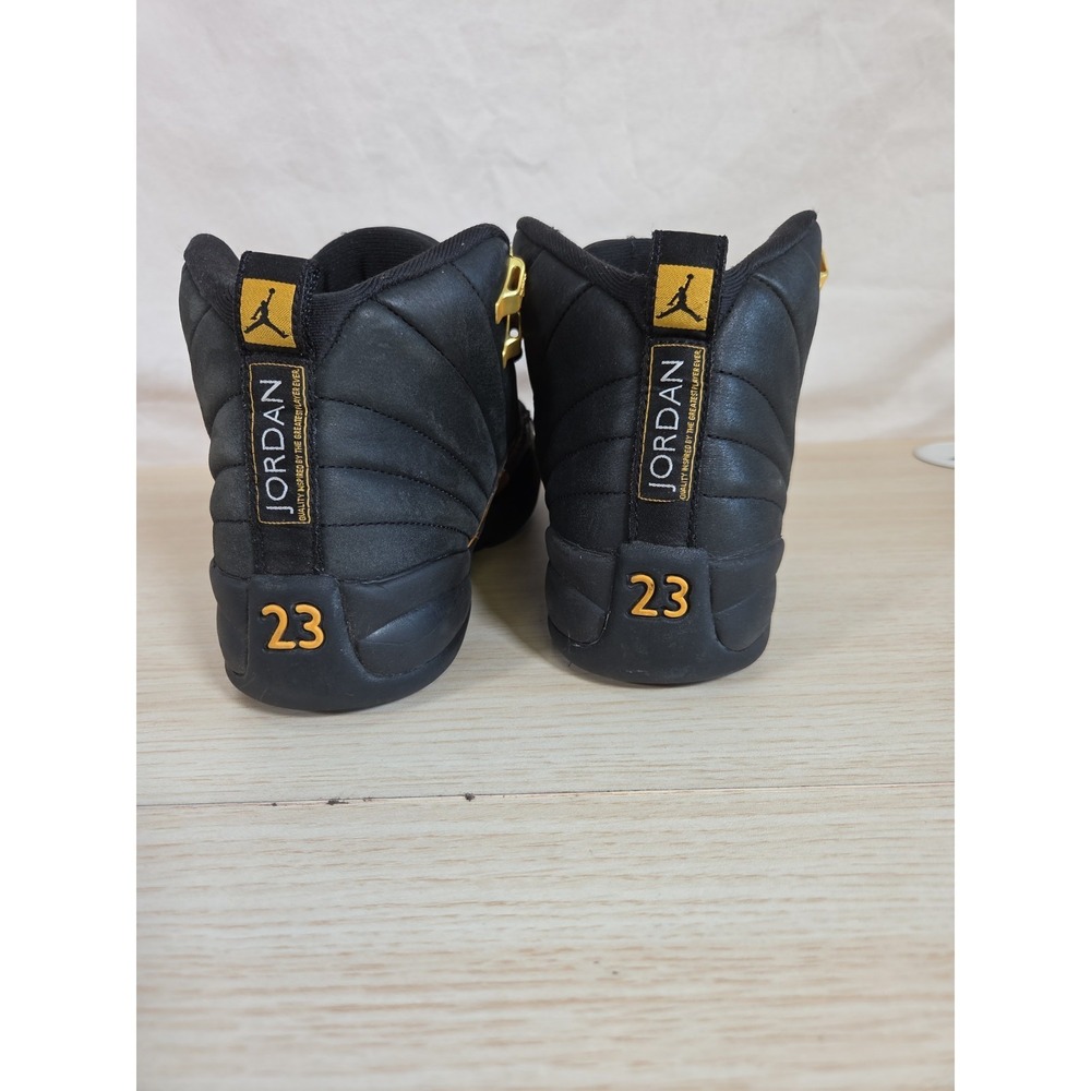 Jordan Air Jordan 6.5 Y Retro Black Taxi Black/Gold High Top Sneakers - Picture 5 of 8